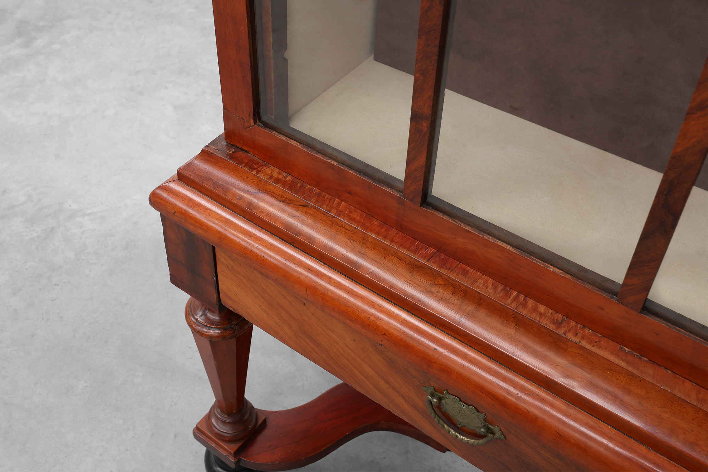 Antique William IV Style Walnut Display Cabinet, UK, 18th Centurythumbnail
